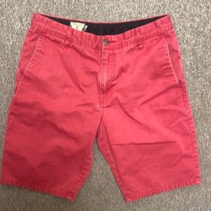 Salmon color volcom shorts size 30
